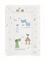 Пеленальный матрац Ceba Baby мягкий с изголовьем 70 см My Dog blue green W-103-073-003 — Фото