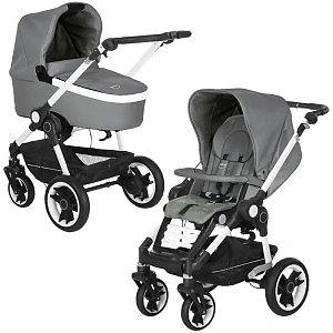 Детская коляска Teutonia BeYou V4 Elite WHL3 2 в 1, эко-кожа или ткань