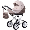 Детская коляска BartPlast Siena Classic 2 в 1 Детская коляска BartPlast Siena Classic 2 в 1 02 коричневый-бежевый — Фото