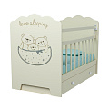 Детская кроватка ВДК Love Sleeping, маятник/ящик (Слоновая кость
						
					) — Фото