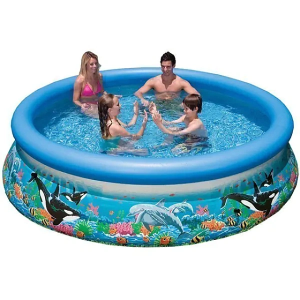 Надувной семейный бассейн Intex Easy Set Интекс Изи Сет Риф Океана c28124, c54904 фото 1