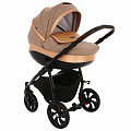 Детская коляска Tutis Nanni 3 в 1 (893048 Песочный + Кожа золото
						
					) — Фото