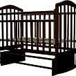 Детская кроватка Антел Алита 3, поперечный маятник/качалка Детская кроватка Антел Алита 3, поперечный маятник/качалка - Фото