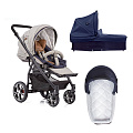 Детская коляска Gesslein F4 Air+ 2 в 1 на черной раме Детская коляска Gesslein F4 Air+ 2 в 1 на черной раме св.коричневый — Фото