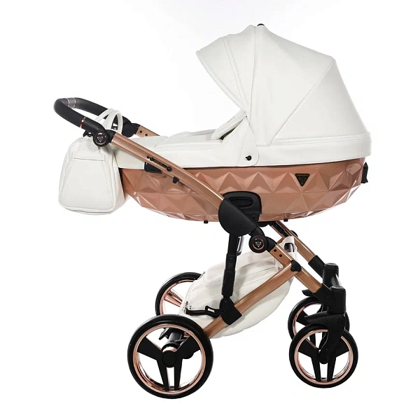 Детская коляска Junama Diamond Mirror Satin V2 2 в 1 на медной раме фото 1
