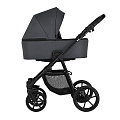 Детская коляска Pituso Tossa 2 в 1, экокожа (Dark Grey
						
					) — Фото