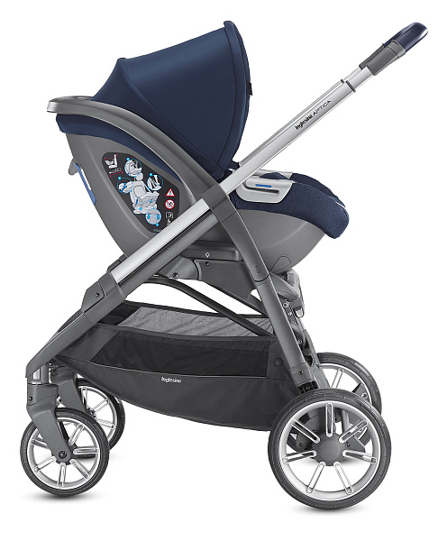 Детская коляска Inglesina Aptica System Quattro 4 в 1 на шасси Aptica Graphite Blue Navy фото 3