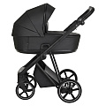 Детская коляска Roan Sol 2 в 1, экокожа (RSL/2027 Кожа Black /Black/черная ручка
						
					) — Фото