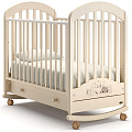 Детская кроватка Nuovita Grano dondolo, колесо + качалка (Слоновая Кость) — Фото