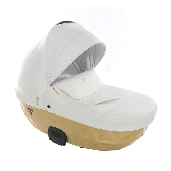 Детская коляска Junama Diamond Mirror Satin V2 2 в 1 на золотой раме фото 16