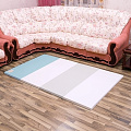Детский игровой складывающийся коврик AlzipMat Silion Mat S SM-200S (Eco Duo Sky - Blue
						
					) — Фото
