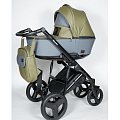 Детская коляска Effole Gence 2 в 1, эко-кожа (olive
						
					) — Фото
