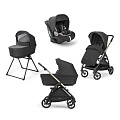Детская коляска Inglesina Electa System Quattro 4 в 1 на шасси Electa Iridium Black Детская коляска Inglesina Electa System Quattro 4 в 1 на шасси Electa Iridium Black Upper Black — Фото