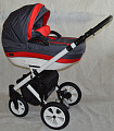 Детская коляска Gusio (Briciola) Carrera New 3 в 1 (SP5 (графитово-красный)
						
					) — Фото
