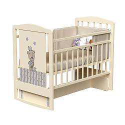 Детская кроватка ВДК Love Me, колесо/качалка/маятник