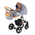 Детская коляска Adamex Avila Pretty 3 в 1, ткань+эко-кожа (2PY
						
					) — Фото