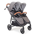 Детская коляска для двойни Valco Baby Snap Duo Trend (Charcoal
						
					) — Фото