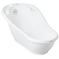 Детская ванночка Tega Baby Royal со сливом 92 см Детская ванночка Tega Baby Royal со сливом 92 см (White - Black Белый - Черный
) — Фото
