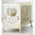 Детская кроватка Baby Expert Carezza, колесо Детская кроватка Baby Expert Carezza, колесо (Кремовый) — Фото