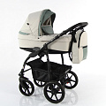 Детская коляска Sevillababy Unico 2 в 1 Детская коляска Sevillababy Unico 2 в 1 Un-01, св.серый-серо-зеленая экокожа — Фото