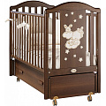 Детская кроватка Feretti Romance Swing продольный маятник Noce/Орех — Фото