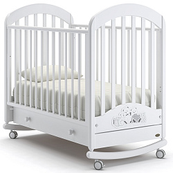 Детская кроватка Nuovita Grano dondolo, колесо + качалка