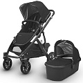 Детская коляска для погодок UPPAbaby Vista 2018 2 в 1 Black — Фото