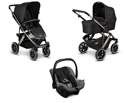 Детская коляска ABC-Design Salsa 4 Air 3 в 1 на серебряной раме