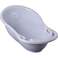 Детская ванночка Tega Baby Уточка, со сливом, 102 см (Light Gray - Серый
						
					) — Фото