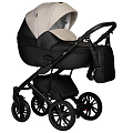 Детская коляска Indigo Mio Eco 2 в 1 (04 черная кожа+св.бежевая кожа
						
					) — Фото