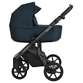 Детская коляска Roan Bass Next 2 в 1 Детская коляска Roan Bass Next 2 в 1 RN227/1 Navy Blue /Black/т.коричневая ручка — Фото