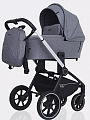 Детская коляска Mowbaby Zoom PU 2 в 1 на серебряной раме Детская коляска Mowbaby Zoom PU 2 в 1 на серебряной раме grey — Фото