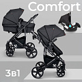 Детская коляска-трансформер Sweet Baby Comfort 3 в 1 Детская коляска-трансформер Sweet Baby Comfort 3 в 1 Black — Фото
