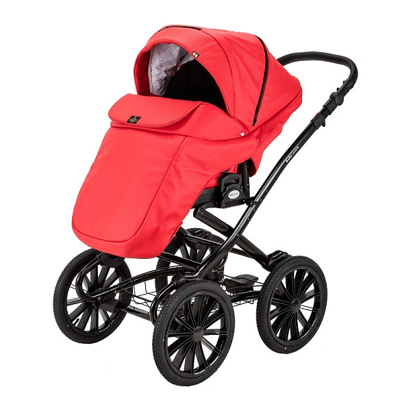 Детская коляска Bebe-Mobile Gusto Retro Deluxe 2 в 1, 100% экокожа фото 1