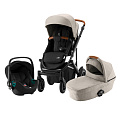 Детская коляска Britax Romer Smile III BS3 i-Sense 3 в 1 Детская коляска Britax Romer Smile III BS3 i-Sense 3 в 1 Pure Beige/Space Black — Фото