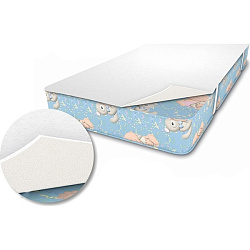 Защитный непромокаемый матрасик Машенька 60х120 см, махра + клеенка