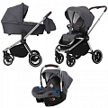 Детская коляска Carello Epica CRL-8515 3 в 1 (Iron Grey
						
					) — Фото