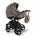 Детская коляска Sevillababy Ravento Eco 2 в 1 Детская коляска Sevillababy Ravento Eco 2 в 1 RVE-05, серая экокожа — Фото