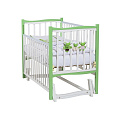Детская кроватка Papaloni Fiore, продольный маятник Детская кроватка Papaloni Fiore, продольный маятник Слива Венгерка - Белый — Фото