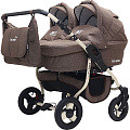 Детская коляска для двойни BartPlast Fenix Duo Prime 2 в 1 Детская коляска для двойни BartPlast Fenix Duo Prime 2 в 1 05 Коричневый — Фото