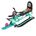 Детский снегокат-трансформер с колесиками и спинкой Small Rider Snow Comet 2 (Aqua (бирюзовый) ) — Фото