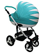 Детская коляска Mikrus Cruiser Premium 3 в 1, 100% эко-кожа - Фото