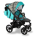 Прогулочная коляска SevillaBaby Colibri Прогулочная коляска SevillaBaby Colibri CLB-04, бирюзовый-принт абстракция — Фото