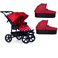 Детская коляска для двойни TFK Twin Adventure 2 в 1 T-TWA-19-345 Tango Red — Фото