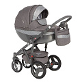 Детская коляска Adamex Monte Deluxe Carbon 3 в 1 Детская коляска Adamex Monte Deluxe Carbon 3 в 1 D28 — Фото