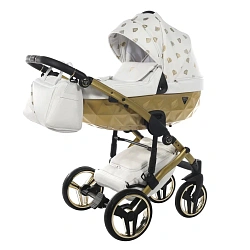 Детская коляска Junama Glow V2 2 в 1 на золотой раме Детская коляска Junama Glow V2 2 в 1 на золотой раме