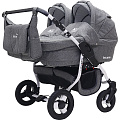Детская коляска для двойни BartPlast Fenix Duo Prime 2 в 1 Детская коляска для двойни BartPlast Fenix Duo Prime 2 в 1 02 Черный Джинс — Фото