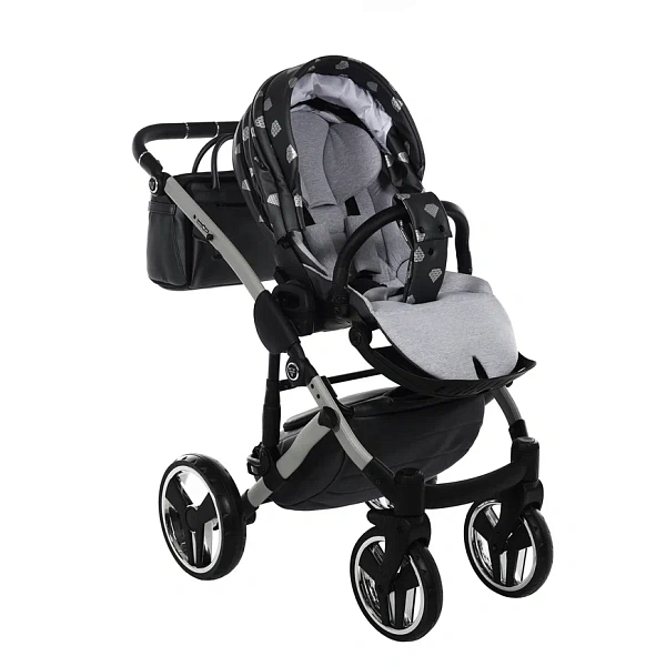 Детская коляска Junama Glow V2 2 в 1 на серебряной раме фото 23