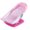 Лежак с подголовником для купания Summer Infant Deluxe Baby Bather 09585 Розовый с волнами — Фото
