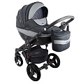 Детская коляска Adamex Monte Deluxe Carbon 3 в 1 Детская коляска Adamex Monte Deluxe Carbon 3 в 1 D46 — Фото